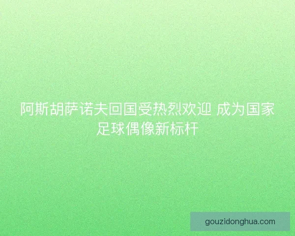 阿斯胡萨诺夫回国受热烈欢迎 成为国家足球偶像新标杆