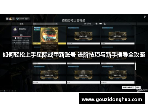 如何轻松上手星际战甲新账号 进阶技巧与新手指导全攻略