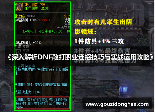 《深入解析DNF散打职业连招技巧与实战运用攻略》